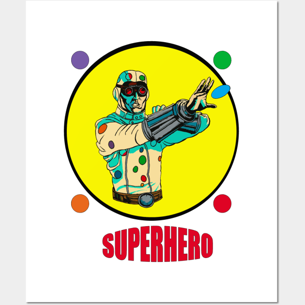 Polka-dot Man is a superhero Wall Art by Wonder design